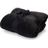 Lumaland Coperta accogliente 150x200cm in 100% pile di corallo | Coperta da divano calda e traspirante in fibre particolarmente morbide per rilassarsi in casa o all'aperto