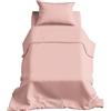 Batik Set Lenzuola Letto Singolo Cotone: Lenzuola Singole Completo Cotone Elegante e Confortevole per la Tua Camera da Letto - 100% Cotone - Singolo (Rosa Cipria)