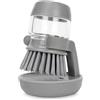 AIMIXUN Spazzola per Piatti con Dispenser di Detersivo, Spazzola da Cucina con Supporto Spazzola per Piatti con Dispenser di Sapone per Piatti, Pentole, Pentole, Padelle, Lavandino