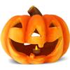 matches21 HOME & HOBBY matches21 Jack Lantern Lanterna zucca di Halloween fatta di argilla 27x23 cm incl. tealight LED tremolante