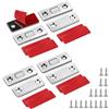 Taoduod 4 Pezzi Calamite per Porte Ultra Sottile Calamita Adesivo per Cassetti con Viti Cabinet Aspirazione Forte Paraurti Magnetico in Ferro Magnete Chiusura per Cassetti per Anta Armadio Cassetti