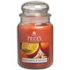 Sentinel Price's Candles - Candela in Giara Grande Mandarin & Ginger - Durata Fino a 150 ore di Combustione