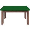IlGruppone Salvatavolo Colore Verde Copritavolo da Poker Sottotovaglia AntiGraffio Mollettone - Verde - Rettangolare 135x160 cm
