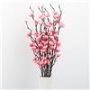 LGEGE Fiori artificiali di prugna rosa, 6 pezzi, fiori finti in tessuto di seta, bouquet di fiori finti per casa, cucina, ufficio, hotel, decorazione floreale centrotavola per tavolo