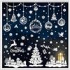 Vordpe 244 Pezzi Adesivi per Finestre di Natale Autoadesivi, Decorazione con Fiocchi di Neve per Vetri, PVC Decorazione Natalizia per Finestre Inverno per Natale (B)