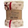 Tata Home Coperta Pile Plaid Divano Pesante e Caldo con Retro Sherpa da 340 gr/mq Fantasia Beige Misura 127x152 cm Dis. Orsetti