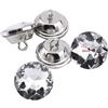 Hilitand 50 bottoni acrilici di con rotondi con fibbia in metallo per cucire, indumenti, imbottitura per divani, scrapbooking, decorazione da parete, artigianato, creazione di