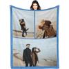 LZXSXZ Coperta Personalizzata in Pile con Foto, Coperta Personalizzata con 1-9 Collage di Foto, Regali Personalizzati per lanniversario con Foto per Lui, Regali Personalizzati per la Fidanzata