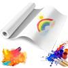 Zippicks Rotolo di carta da disegno, 44cm x 20m Rotolo di Carta Artistica, 70g/m² Rotolo Carta Disegno Bianco, carte bianche per Cavalletto Pittura Artigianato Arte Schizzo