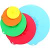 QWORK® 5 Pezzi Coperchi a Ventosa in Silicone, Copertura per Ciotola, Antipolvere Riutilizzabili, Cinque Diverse Dimensioni