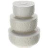 Hervit Set 3 Contenitori in Porcellana con Tulipani e Coperchio salva Freschezza - Scatola Regalo - 4 Dimensioni - Barattoli Alimenti, Microonde, Bomboniera, Regalo, Arredo Casa Cucina - Ø10/13/15,5