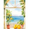 KQMGJYB Dipingi con i Numeri Adulti, Paint by Numbers Kit Fai da te Olio La Pittura di Numeri Kit con Pennelli Pittura a pigmento Acrilico Disegno Decora la casa Regalo 40x50cm