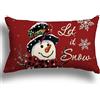 ZWJD Cuscini Natalizi per Divano 1 Pack Federe Cuscini Divano 30x50 Federe Cuscini Natalizi Cotone e Lino Biancheria Cuscini per Divano per Natale Decorazioni Casa