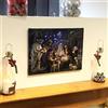 Premier Decorazione presepe su tela con lampadine a LED illuminate
