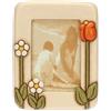THUN, Portafoto in Ceramica Decorata a Mano con Iconica Decorazione Floreale Thun, Linea happy Country, 15.2x2.1x20.5 cm h; Formato Foto 9.2x13.6 cm