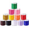 Vasemele 12 Pezzi Filo Perline Nylon 0.8mm per Braccialetti Colorato Corda Macrame Cordoncino per DIY Gioielli Collana Bracciale Artigianato