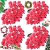 Bless 160 pezzi di bacche rosse ghiacciate, bacche ghiacciate artificiali, bacche ghiacciate di Natale, per la casa, matrimoni, feste, compleanni, decorazioni fai da te, ghirlanda di Natale, decorazione