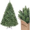 SALCAR Albero di Natale artificiale, 180 cm, albero di Natale realistico con 730 punte, abete verde nordman con sistema pieghevole, ca. 126 cm di diametro