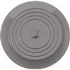 Ailiver Tappi per vasca da bagno, in silicone, tappo lavello, tappo per lavello da cucina, diametro 15,3 cm, per cucine, bagni e sbiancanti, tappo di scarico universale (1 pz), colore: grigio