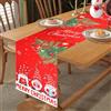 Pwsap Runner da Tavola Natalizio con Stampa di Gnomi Agrifoglio Natale Uccelli, Tovaglia Natalizia in Lino Rosso, Lavabile Runner Natalizio Decorazioni per Tavola di Natale Cene di Famiglia, 14 x 72