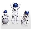 BAYINBROOK Ornamenti da Astronauta, Statuetta Astronauta, Decorazione Torta Astronauta, Topper Astronauta, Decorazion Torta Spazio, Artigianato, decorazione di casa/soggiorno/ufficio/stanza dei bambini 3pcs Set