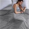 BEDSURE Coperta Rinfrescante Fresca - Bifacciale Coperta Estiva con Fibre Arc-Chill Q-Max >0.4, Leggera e Traspirante, Coperta Fresca per Chi Soffre il Caldo e Sudorazione Notturna, 240x220 cm, Grigio