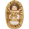 THUN - Gesù Bambino nella Mangiatoia - Versione Bianca - Statuine Presepe Classico - Ceramica - I Classici
