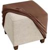 ZEaink Copri Pouf Elasticizzato Ottomano Poggiapiedi 40x40/80x80/60x60/50x50/45x45 Copertura Ottomana, Copri Pouf Quadrato in Velluto Lavabile,Copri Sgabello (Color : #11, Size : 65x65cm/26x26in)