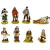Joy Christmas Pastori per Presepe 9 cm in Resina, 8 Pezzi Assortiti, 51232