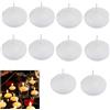 LiJuanWang Candele Galleggianti Non Profumate 10 Pezzi - Decorative per Feste di Matrimonio, Piscina, SPA