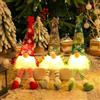 GUBOOM 3 Pezzi Gnomo Natale con LED, Gnomi Natalizi Luminosi, Gnomi Natalizi con LED, Decorazioni Natalizie Gnomi con Cappello, Natalizie Gnomo Decorazioni, Gnomo Natalizio Illuminato (A)