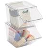 Roninkier Contenitori Impilabili in PET con Coperchio a Ribalta, Set da 2