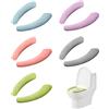 PFLYPF 5 cuscini per sedile WC, cuscini per copertura sedile WC, adesivi per cuscini sedile WC, rondelle adesive per WC, adesivi per WC domestici, 5 colori
