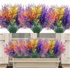 Boic 10 Pezzi Lavanda Artificiale, Fiori Finti Per Decorazioni, Fiori Finti Da Esterno Resistenti Ai Raggi Uv Fiori Artificiali Decorazione Per Casa, Giardino, Camera Da Letto, Matrimonio (Colore)