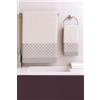Corredocasa Coppia Asciugamani Bagno Natalizi 1+1 - Made in Italy Puro Cotone Spugna: Morbidi, Assorbenti ed Eleganti con Balza Decorativa - Set Asciugamano Ospite Viso e Bidet Natale (Bianco Pois)