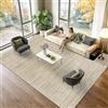Voxirum Vintage Tappeto Soggiorno Camera da Letto Antiscivolo Lavabile in Lavatrice Tappeti Sala Salotto Cameretta Ufficio Scendiletto Salone Grande Carpet Pelo Corto Morbido rug Beige 130 x 160cm