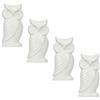 Metrox - a1674 - Set di 4 umidificatori in ceramica a forma di gufo da applicare al termosifone, umidificatore, diffusore