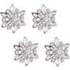 Colcolo Grande Bottone da 39 Mm con Bottone Decorativo a per Cucire - 4 PCS Argento