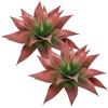 Joygoodta Confezione da 2 Piante Artificiali di Agave, Piante finte in plastica vivida da 16 Pollici con picchetto Artificiali realistiche per fioriera da Interno ed Esterno