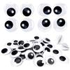 TOAOB THE ONE AND ONLY BABY TOAOB 40 Pezzi Occhi Adesivi 35 mm Rotondo Plastica Mobili Autoadesivi Wiggle Finti Occhietti per Lavoretti Fai da Te Scrapbooking Artigianato Bambole Pupazzi Accessori Bianco Nero