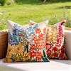 DecorMommt Federe per Cuscini 45 x 45 cm Colore Cuscino Fiori Decorativa Stagione Primaverile Fodera per Cuscino da Esterno per Divano Auto Casa Letto Ufficio Caffetteria Giardino Set di 2
