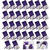 OHSN Sacchetti Lavanda per Lavanda Vuoti 30pcs Sacchettini Bustina Erbe Coulisse Tessuto Spezie Con Coulisse Fiori Viola Ricamati per Conservare Dolci Speziati e Piccoli Oggetti Bomboniere Feste