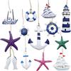 CATELL 13 Pezzi Kit Di Decorazione Nautica Decorazioni Marine Ancora per Decorazione Nautica Decorazioni Nautiche da Appendere per Decorare Soggiorno Camera da Letto Hotel Ristorante con Tema Nautico