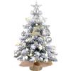 Capaneus Albero di Natale Piccolo con Luci LED, 60CM Mini Albero di Natale Artificiale Piccolo con Decorazioni Natalizie Fai da Te, Piccoli Christmas Tree per Decorazioni Natalizie e Capodanno