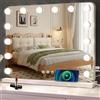 baklon Specchio Trucco con Luci, 58x43cm Hollywood Specchio Trucco con Luce 14 LED, Specchio da Tavolo con Controllo Tattile e 3 Modalità di Illuminazione - Vanity Mirror Make Up