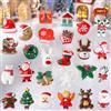 NOCHME Set Di 56 Oggetti Natalizi Miniatura Resina 28 Paia, Mini Decorazioni Ornamenti Addobbi Natale Assortite Per Artigianato Fai Da Te, Scrapbooking, Artigianato Christmas Decoration