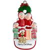 Kaululu Addobbi Albero di Natale Personalizzato con Nome Palline di Natale Personalizzate Natale 2024 Decorazioni Casa Albero di Natale Ciondolo in Legno Regali Natale (C, Nomi 5)