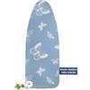 Frilodge Copriasse da Stiro 120x40 cm - Imbottitura in Feltro Spesso, Bordo con Elastico Resistente, Facile da Montare, Resistente al Calore - Adatto per Assi Fino a 125x45 cm Ironing Board Cover