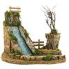 Ferrari & Arrighetti Cascata con Laghetto per Presepe, Linea Natale Bertoni, Legno, Multicolore, 20x25x21 Cm