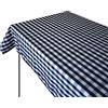 Weavric Tovaglia rettangolare a scacchi, 132 x 290 cm, lavabile, senza pieghe, per tavolo da buffet, picnic all'aperto, hotel, ristorante, feste, vacanze, Natale, bianco e nero